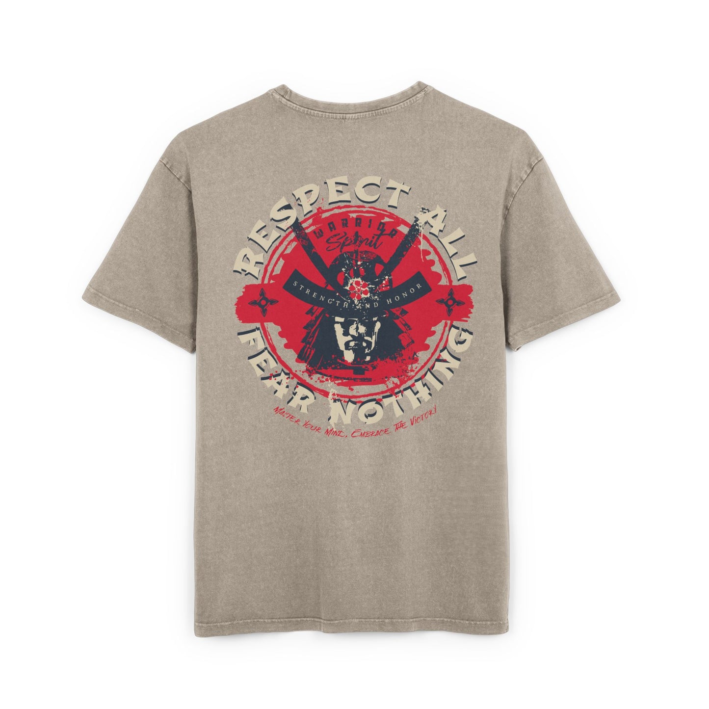 Samurai Oversized T-Shirt – Acid-Washed Streetwear with Warrior Spirit