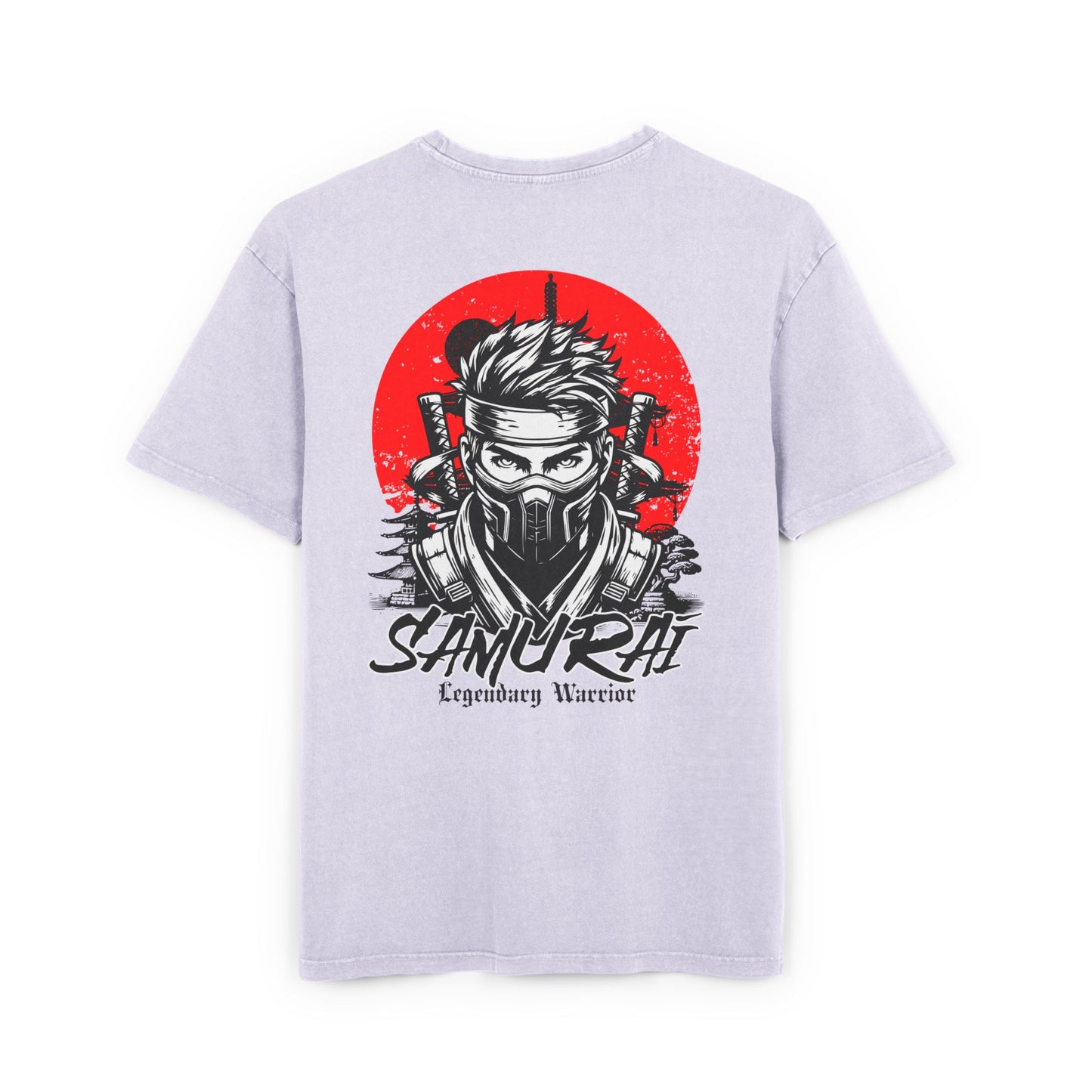 Samurai Oversized T-Shirt – Acid-Washed Streetwear with Warrior Spirit