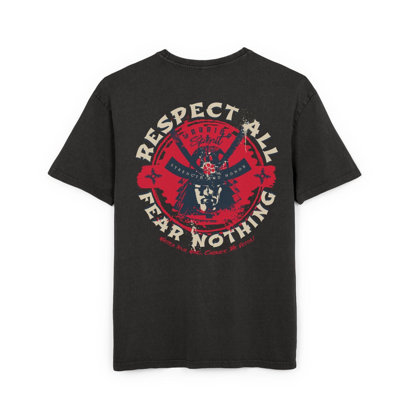 Samurai Oversized T-Shirt – Acid-Washed Streetwear with Warrior Spirit