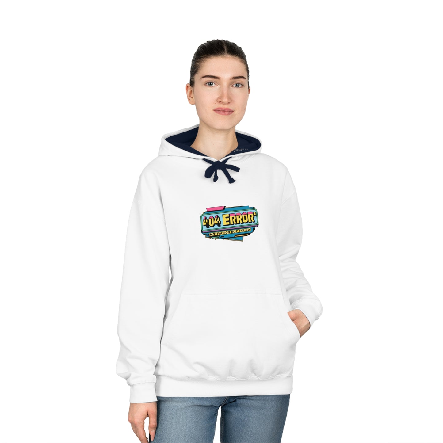 404 Error: Motivation Not Found Hoodie
