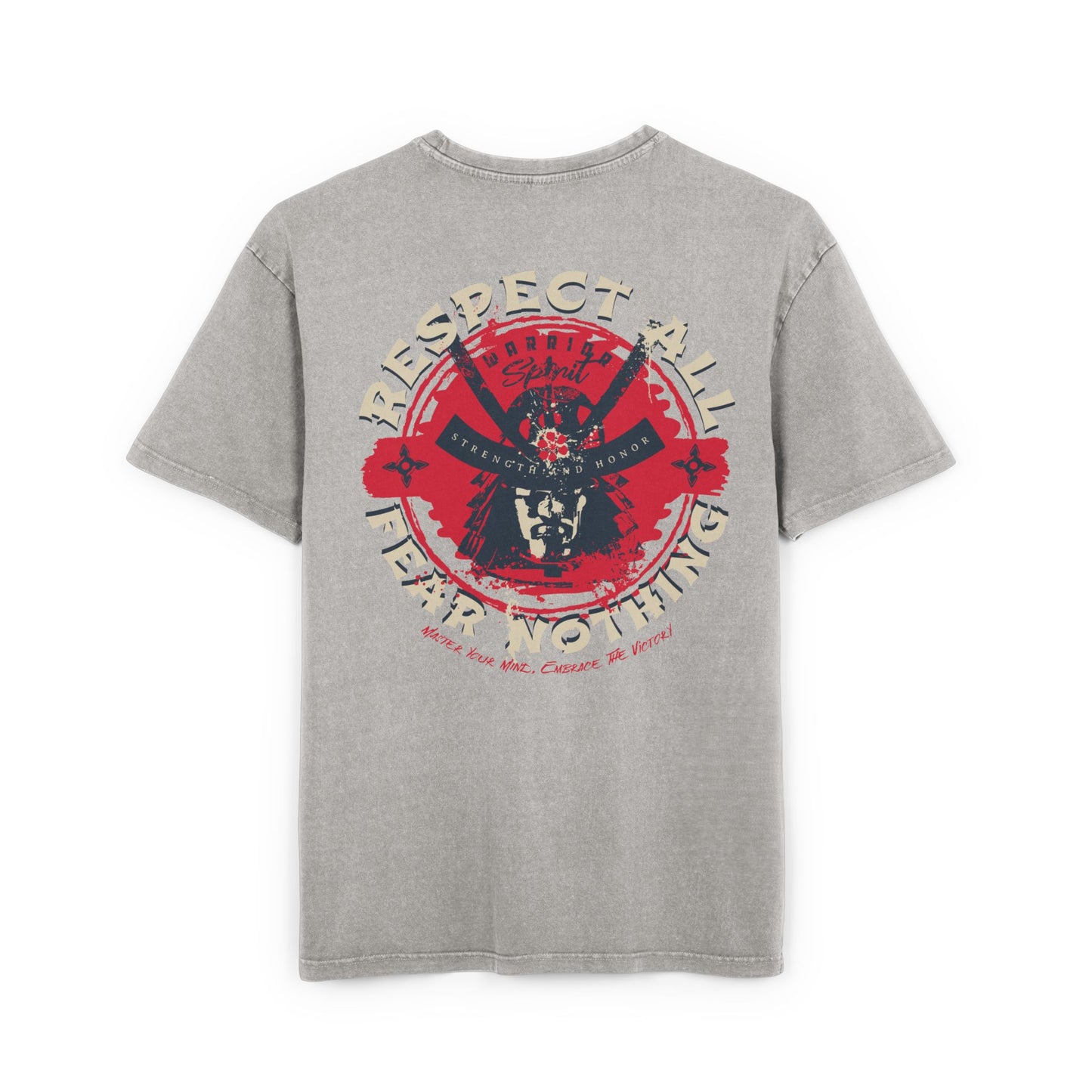 Samurai Oversized T-Shirt – Acid-Washed Streetwear with Warrior Spirit