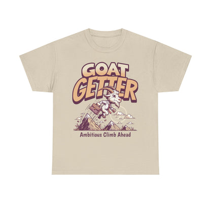 GOAT GETTER Unisex Heavy Cotton Tee - Ambitious Climb Ahead, Motivational T-Shirt, Gift for Entrepreneurs, Adventure Lover Shirt, [...]