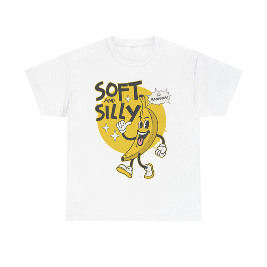 Playful Banana Graphic Tee, Soft and Silly Unisex T-Shirt, Fun Gift, Summer Outfit, Casual Wear, Birthday Present