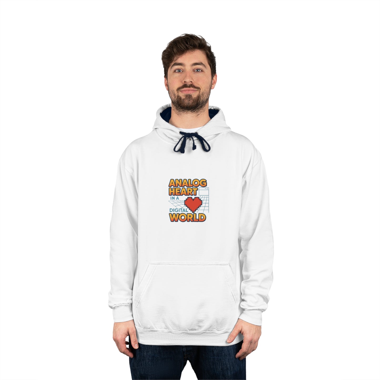 Analog Heart in a Digital World Hoodie