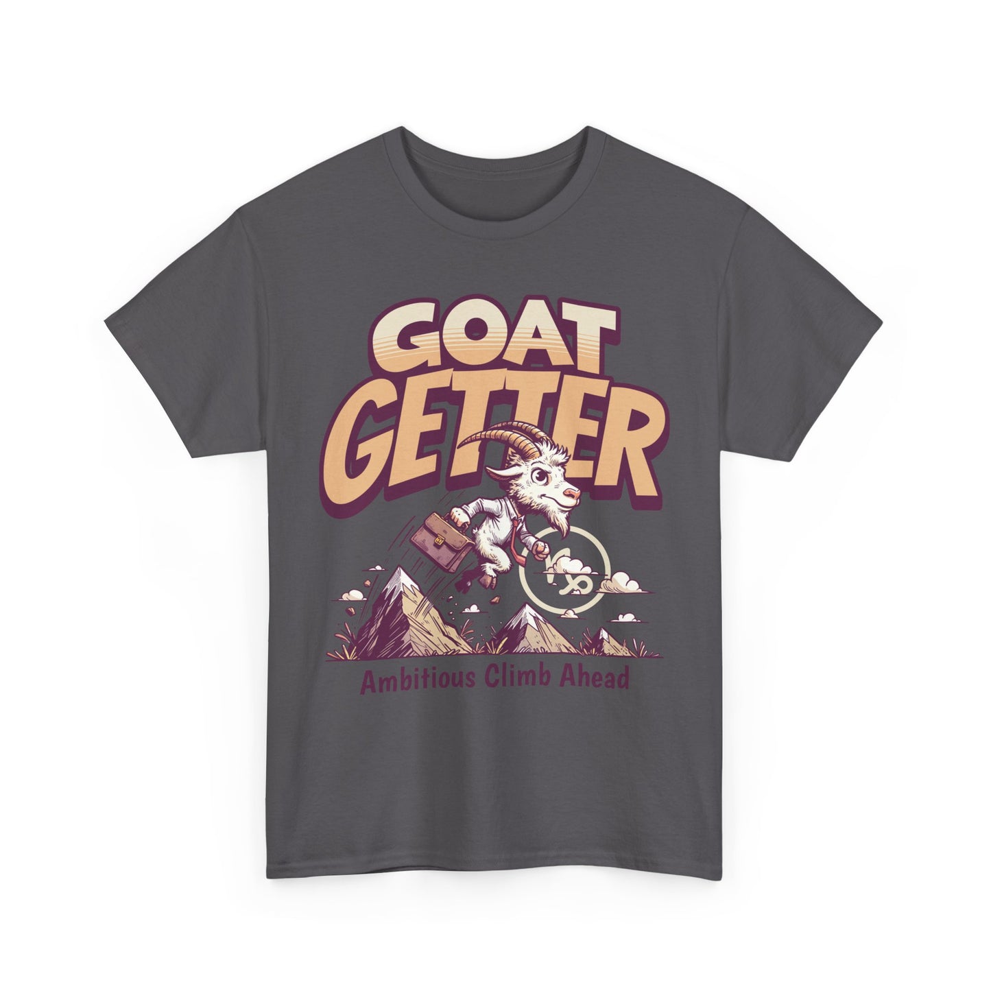 GOAT GETTER Unisex Heavy Cotton Tee - Ambitious Climb Ahead, Motivational T-Shirt, Gift for Entrepreneurs, Adventure Lover Shirt, [...]