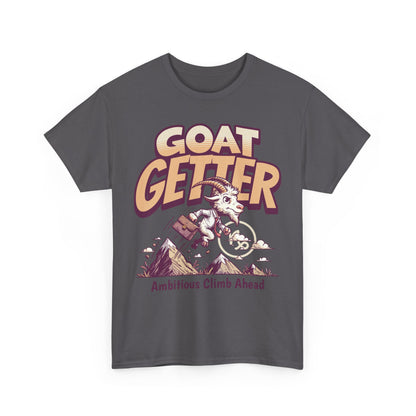 GOAT GETTER Unisex Heavy Cotton Tee - Ambitious Climb Ahead, Motivational T-Shirt, Gift for Entrepreneurs, Adventure Lover Shirt, [...]