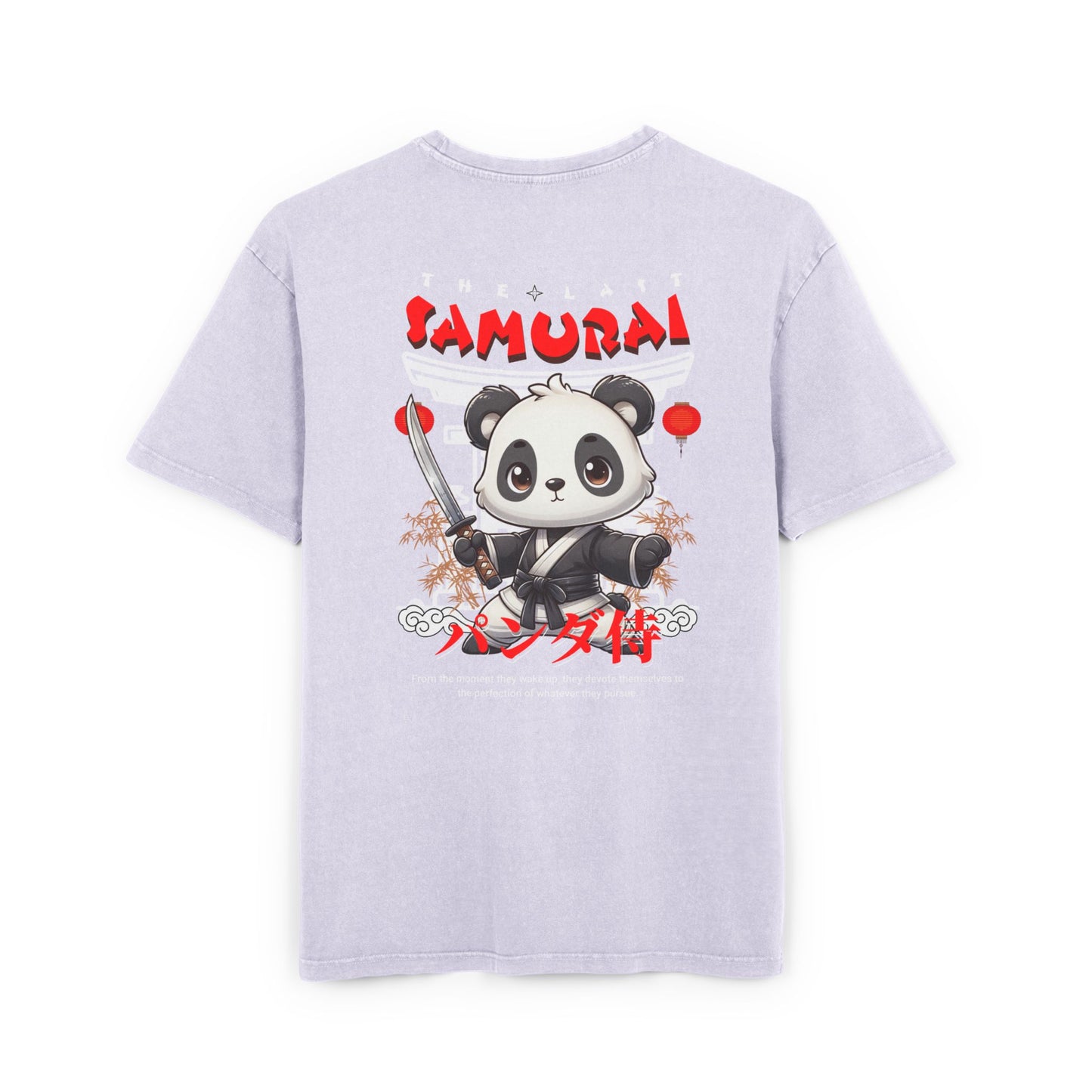 Samurai Oversized T-Shirt – Acid-Washed Streetwear with Warrior Spirit