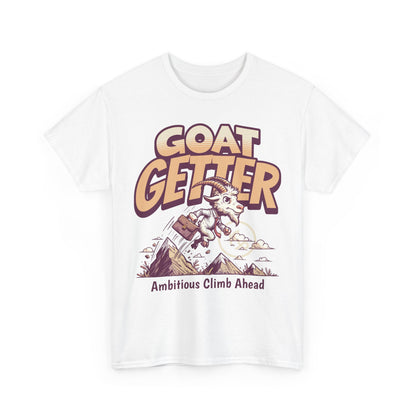 GOAT GETTER Unisex Heavy Cotton Tee - Ambitious Climb Ahead, Motivational T-Shirt, Gift for Entrepreneurs, Adventure Lover Shirt, [...]