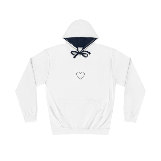 Minimalist Heart Varsity Hoodie