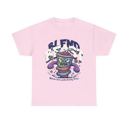 Blend Beast Unisex Heavy Cotton Tee | Fun Graphic Tee, Gift for Smoothie Lovers, Casual Wear, Cartoon T-shirt, Unique Gift Idea