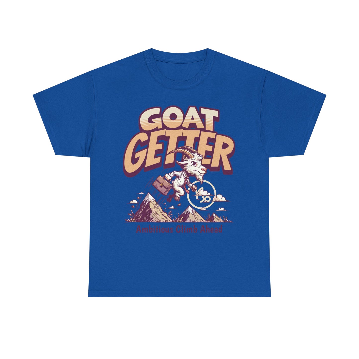 GOAT GETTER Unisex Heavy Cotton Tee - Ambitious Climb Ahead, Motivational T-Shirt, Gift for Entrepreneurs, Adventure Lover Shirt, [...]
