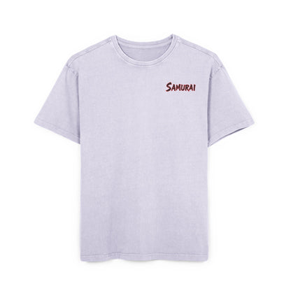 Samurai Oversized T-Shirt – Acid-Washed Streetwear with Warrior Spirit