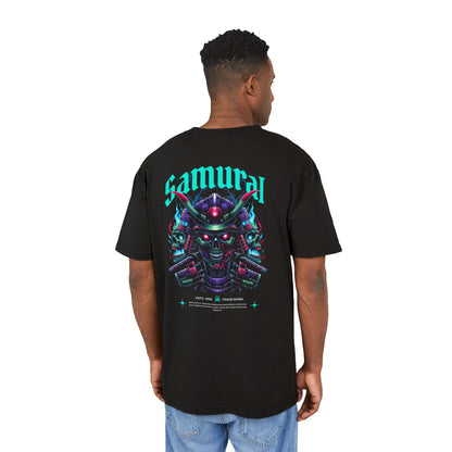 Samurai Oversized T-Shirt – Acid-Washed Streetwear with Warrior Spirit