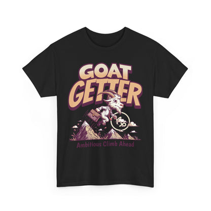 GOAT GETTER Unisex Heavy Cotton Tee - Ambitious Climb Ahead, Motivational T-Shirt, Gift for Entrepreneurs, Adventure Lover Shirt, [...]