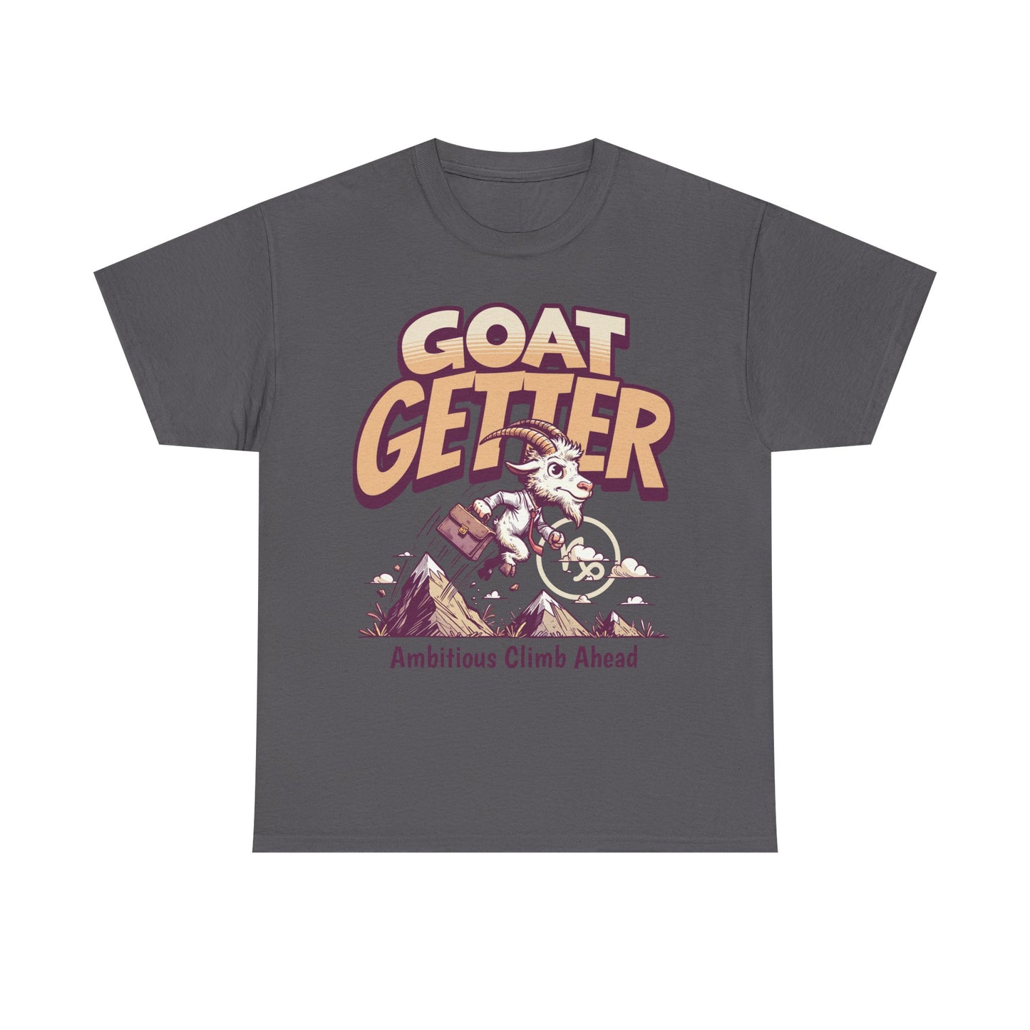 GOAT GETTER Unisex Heavy Cotton Tee - Ambitious Climb Ahead, Motivational T-Shirt, Gift for Entrepreneurs, Adventure Lover Shirt, [...]