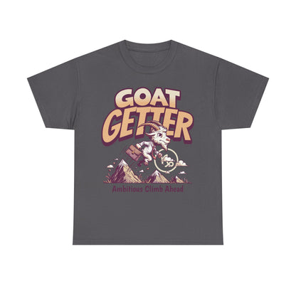 GOAT GETTER Unisex Heavy Cotton Tee - Ambitious Climb Ahead, Motivational T-Shirt, Gift for Entrepreneurs, Adventure Lover Shirt, [...]