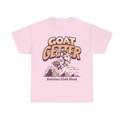 GOAT GETTER Unisex Heavy Cotton Tee - Ambitious Climb Ahead, Motivational T-Shirt, Gift for Entrepreneurs, Adventure Lover Shirt, [...]