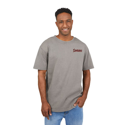 Samurai Oversized T-Shirt – Acid-Washed Streetwear with Warrior Spirit
