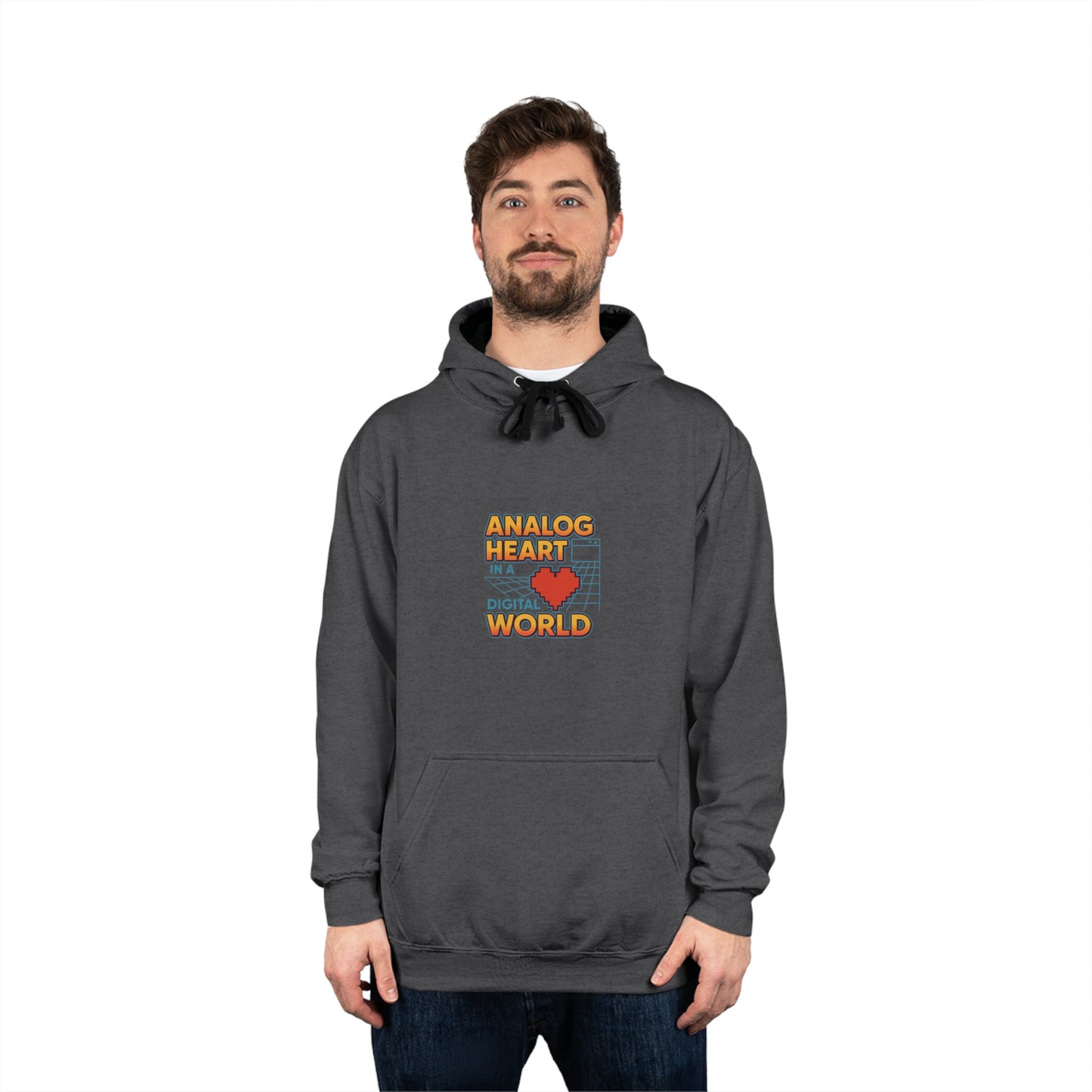 Analog Heart in a Digital World Hoodie
