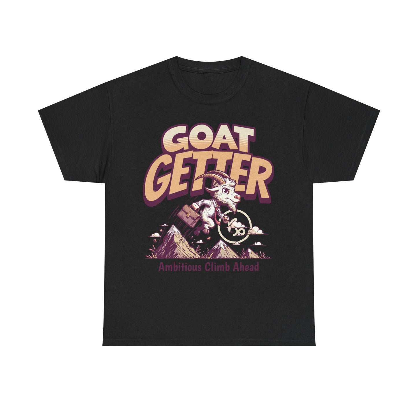 GOAT GETTER Unisex Heavy Cotton Tee - Ambitious Climb Ahead, Motivational T-Shirt, Gift for Entrepreneurs, Adventure Lover Shirt, [...]