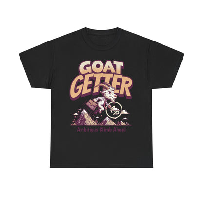 GOAT GETTER Unisex Heavy Cotton Tee - Ambitious Climb Ahead, Motivational T-Shirt, Gift for Entrepreneurs, Adventure Lover Shirt, [...]
