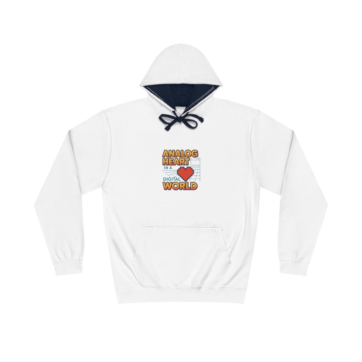 Analog Heart in a Digital World Hoodie