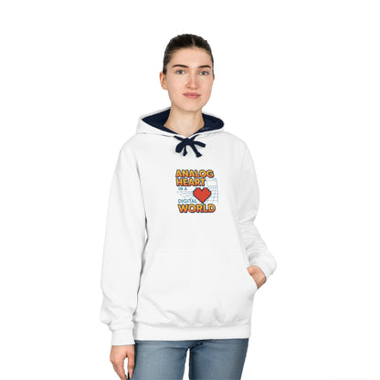 Analog Heart in a Digital World Hoodie