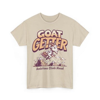 GOAT GETTER Unisex Heavy Cotton Tee - Ambitious Climb Ahead, Motivational T-Shirt, Gift for Entrepreneurs, Adventure Lover Shirt, [...]