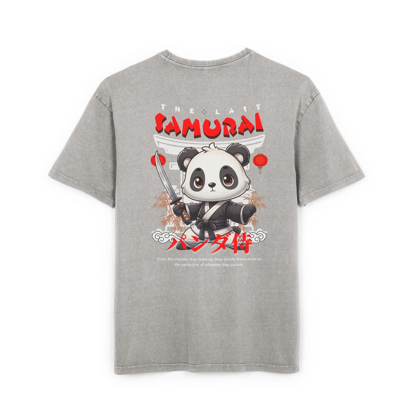 Samurai Oversized T-Shirt – Acid-Washed Streetwear with Warrior Spirit