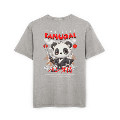 Samurai Oversized T-Shirt – Acid-Washed Streetwear with Warrior Spirit